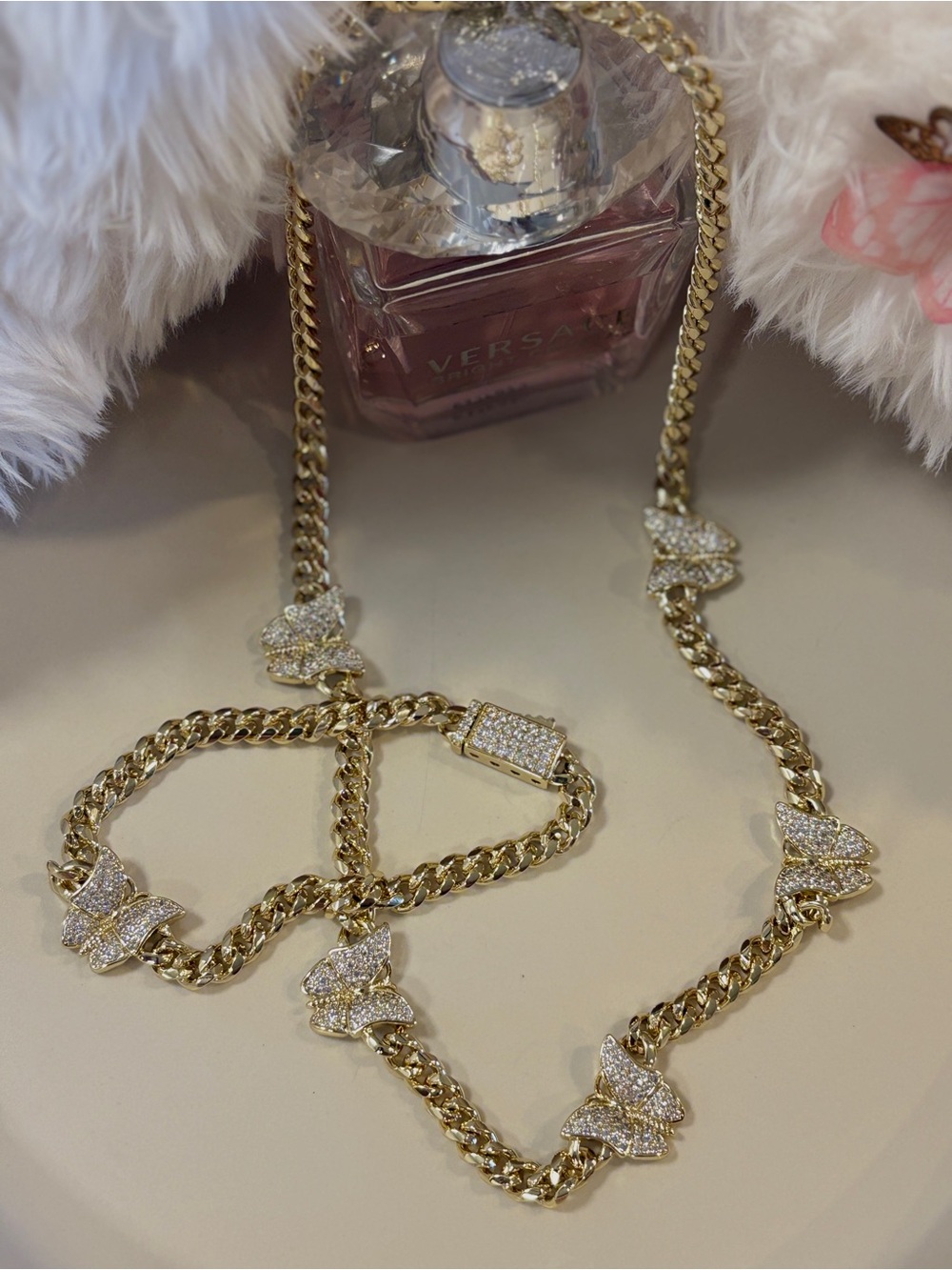 Gold Butterfly CZ Statement Necklace - Women Jewelry xuping